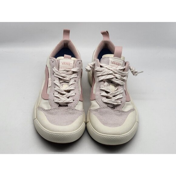 Vans UltraRange EXO Shoes Womens Size 9.5 Mens 8‎ Pink White Suede Mesh Low Top - Picture 2 of 10